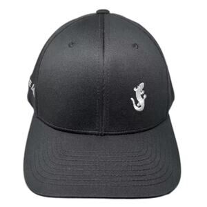 Team 365 Snapback Hat Black White OS Upgrade Labs Embroidered Lizard Adjustable